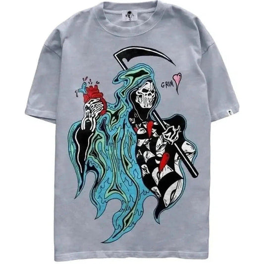 Warren Lotas x Matty Boy Reaper Tee Grey