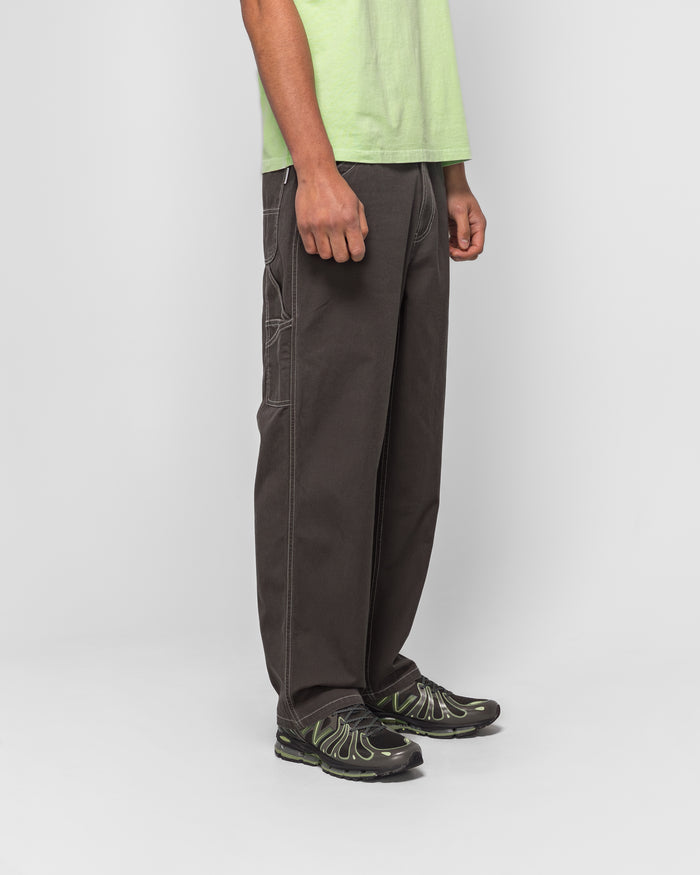 Washed Canvas Work Pant - Charcoal