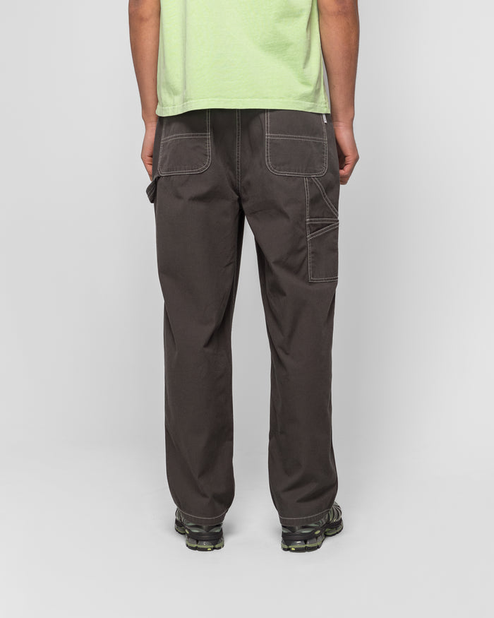 Washed Canvas Work Pant - Charcoal