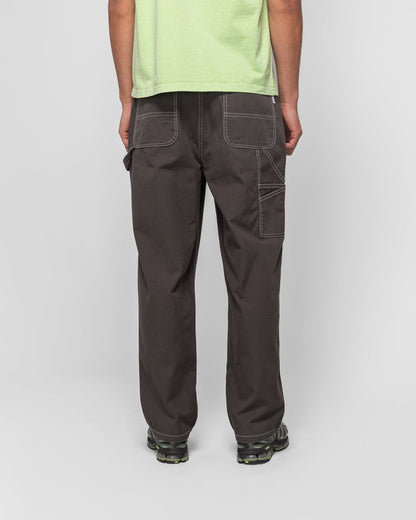 Washed Canvas Work Pant - Charcoal