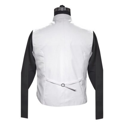 White Clergy Vest with trims