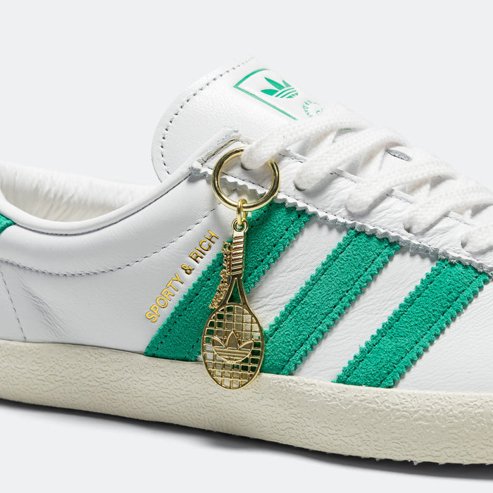Womens Blanc x Sporty & Rich - Cloud White/Off White-Court Green