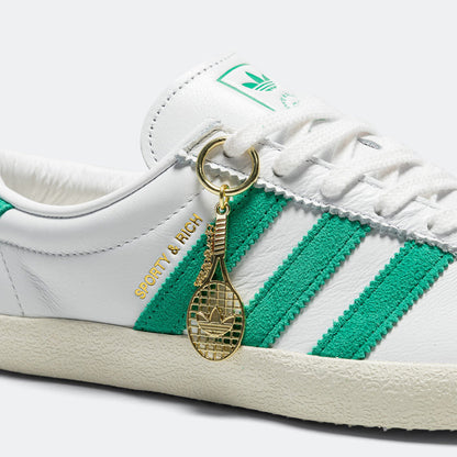 Womens Blanc x Sporty & Rich - Cloud White/Off White-Court Green
