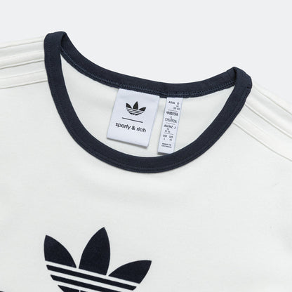 Womens T-Shirt x Sporty & Rich - Cream White/Night Navy