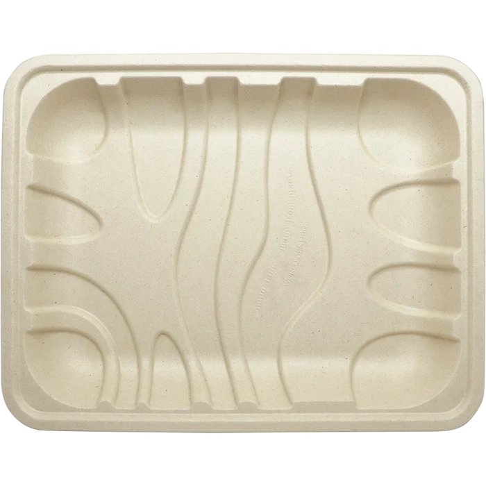 World Centric 10.5x8.2x1.25” 8P Fiber Tray | 480/cs