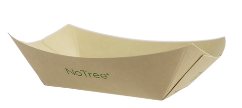 World Centric 1/2 LB No Tree Boat Tray | 1000/cs