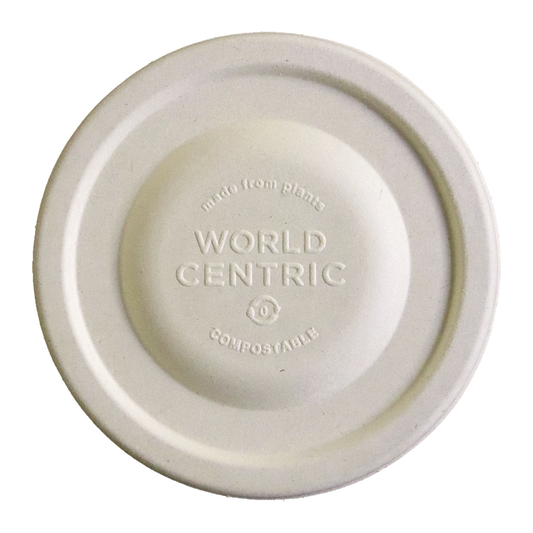 World Centric 155-Series Lid - Fiber - 12-32 oz Paper Bowls | 1000/cs