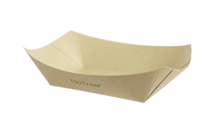 World Centric 2 LB No Tree Boat Tray | 1000/cs