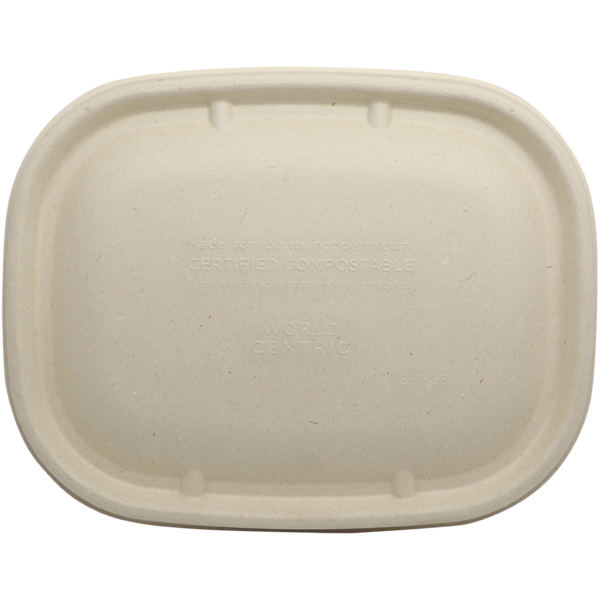 World Centric 210-Series Lid - Fiber - 20-48 oz Fiber Boxes | 400/cs