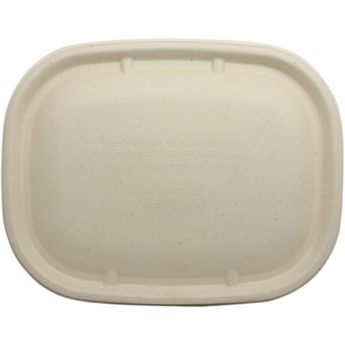 World Centric 210-Series Lid - Fiber - 20-48 oz Fiber Boxes | 400/cs