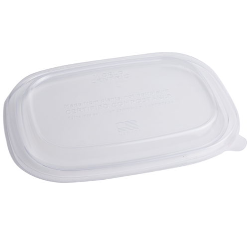 World Centric 210-Series Lid – 20-48 oz Fiber Boxes, Clear | 400/cs