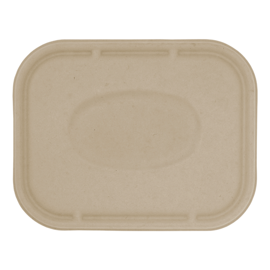 World Centric 215-Series Lid - Fiber - 10x7.5" Containers | 400/cs