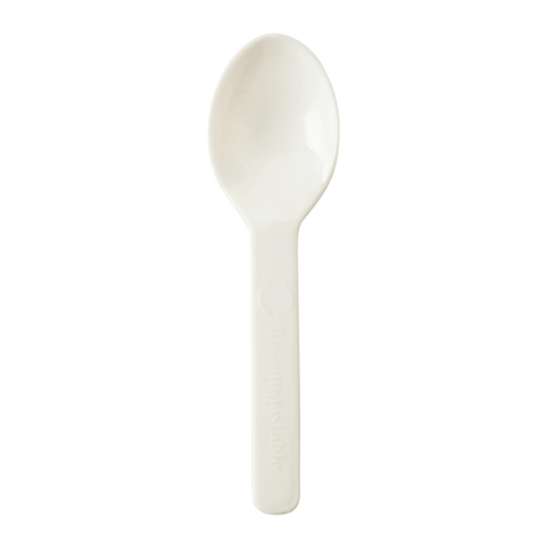 World Centric 3" PLA Tasting Spoon - 120˚F | 3000/cs