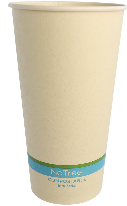 World Centric 32 oz NoTree Paper Cold Cup,  Kraft   | 107-Series | 500/cs