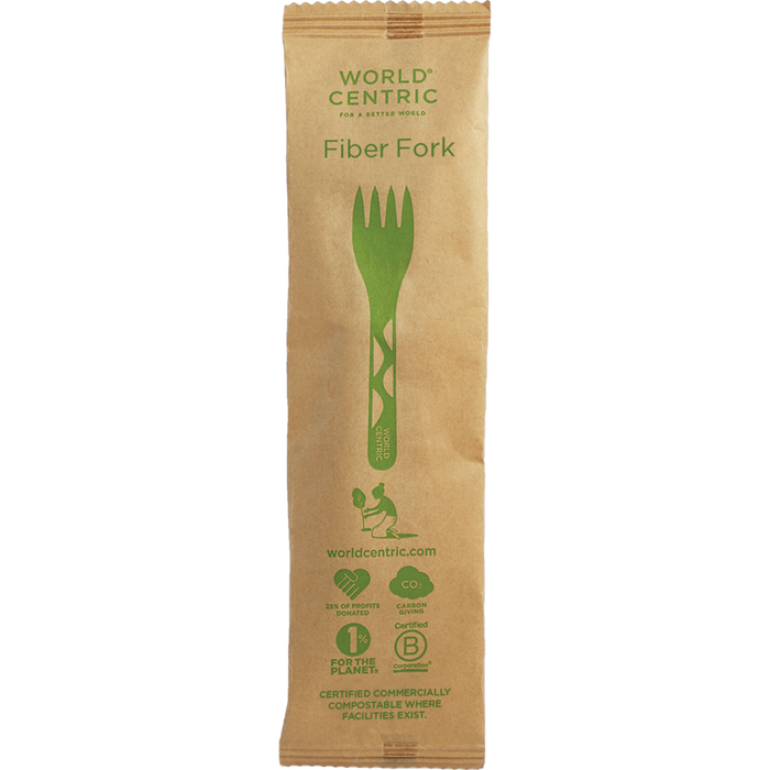 World Centric 6” Fiber Fork, Wrapped | 750/cs