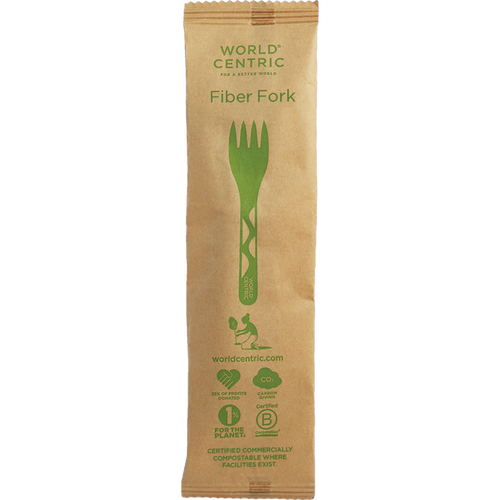 World Centric 6” Fiber Fork, Wrapped | 750/cs