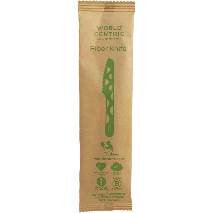 World Centric 6” Fiber Knife, Wrapped | 750/cs