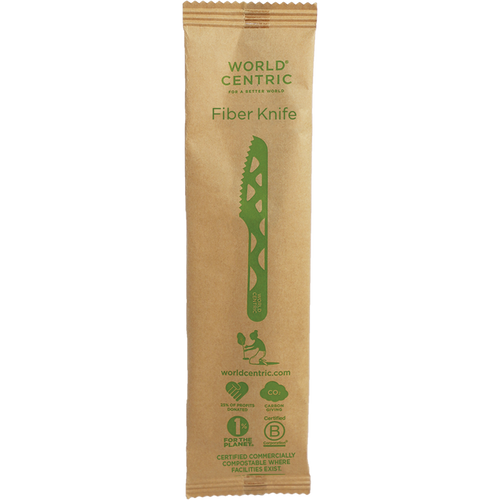 World Centric 6” Fiber Knife, Wrapped | 750/cs