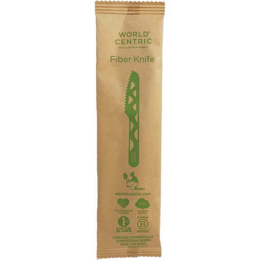 World Centric 6” Fiber Knife, Wrapped | 750/cs