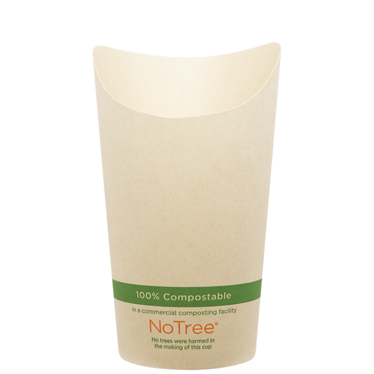 World Centric 7.5 oz NoTree French Fry Scoop Cup | 1000/cs