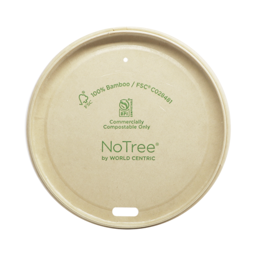 World Centric 89-Series Lid - NoTree - Fits 10-20 oz Hot Cups | 1000/cs