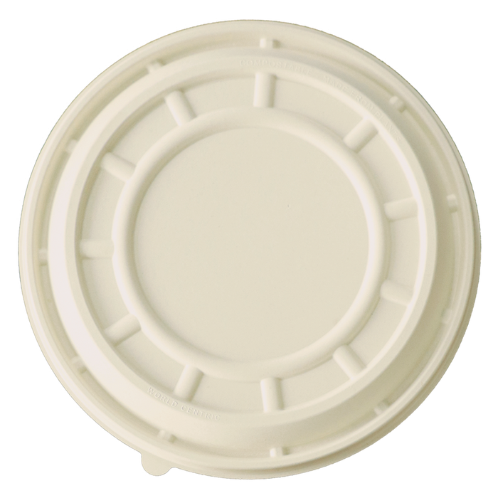 World Centric ZA12-Series Lid - Fiber - 12” PizzaRound | 200/cs