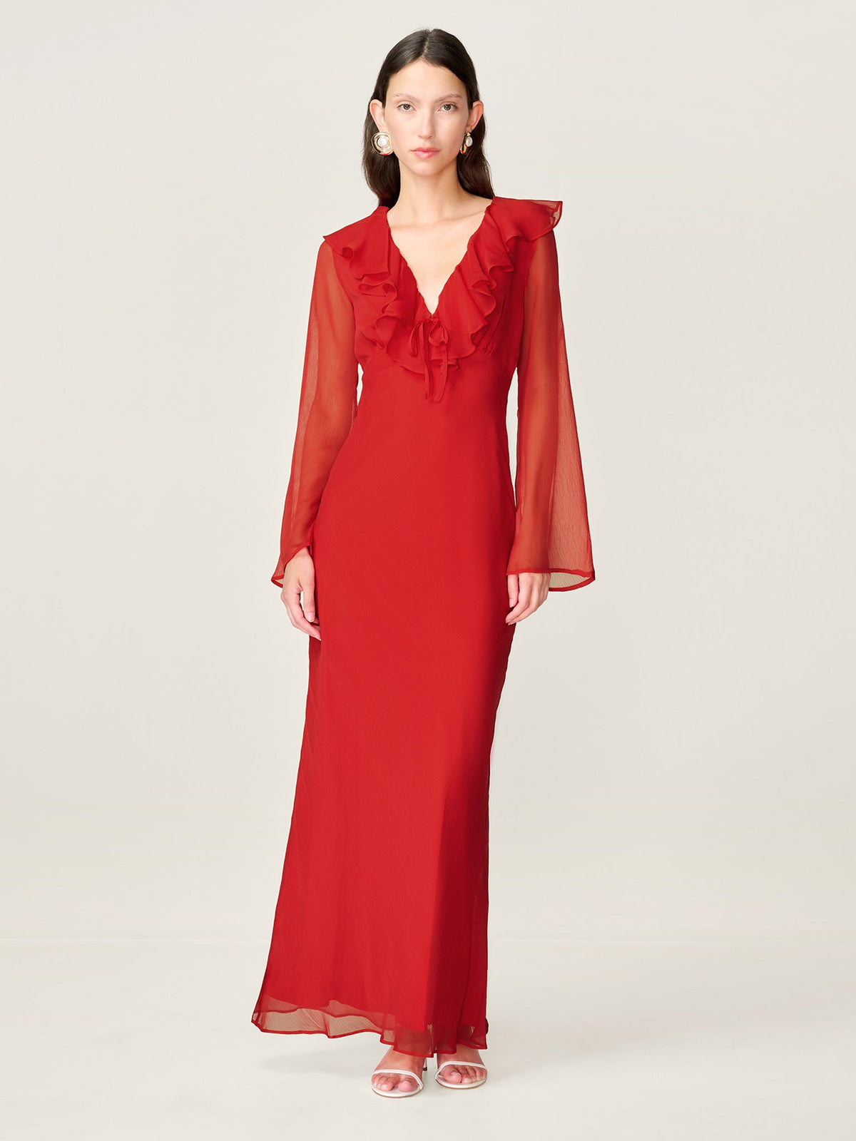 Yvette Dress in Barbados Cherry