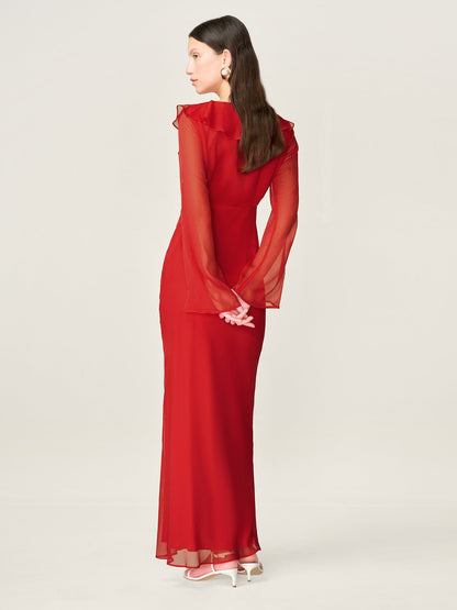 Yvette Dress in Barbados Cherry